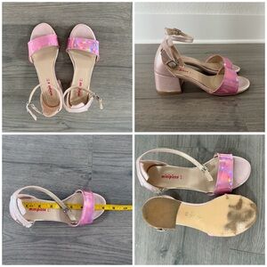 Pink Holographic Girls Sandals